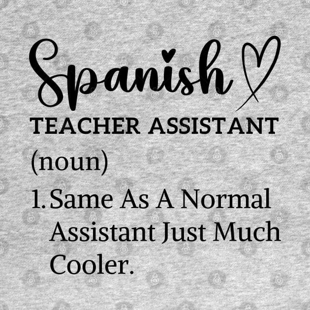 Thank you for assistant spanish teacher by Printopedy